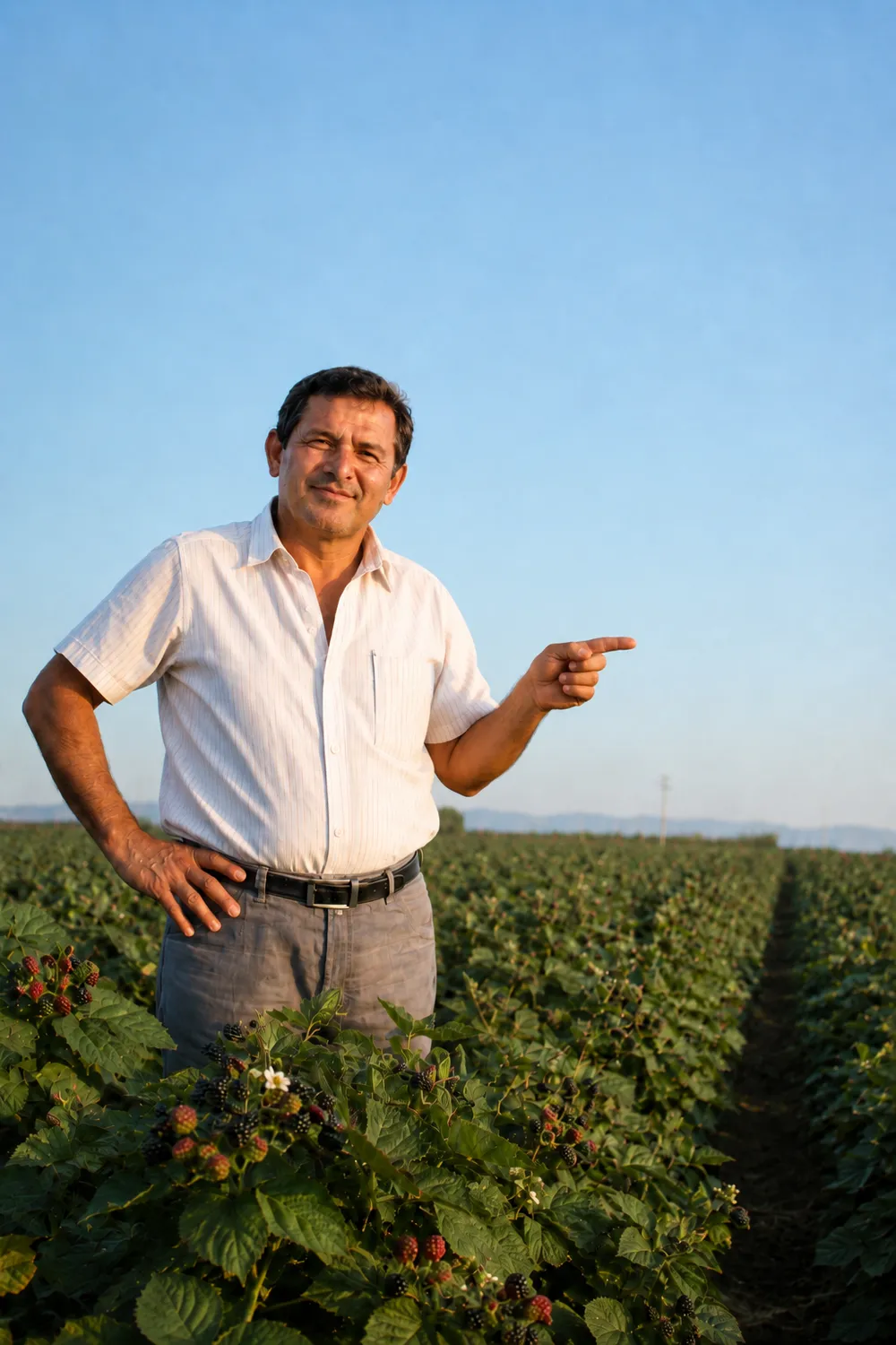 Agricultor santandereano en su finca